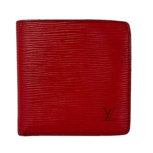 Louis Vuitton Porte Billets Cartes Credit Monnaie Epi Bifold Wallet M63547